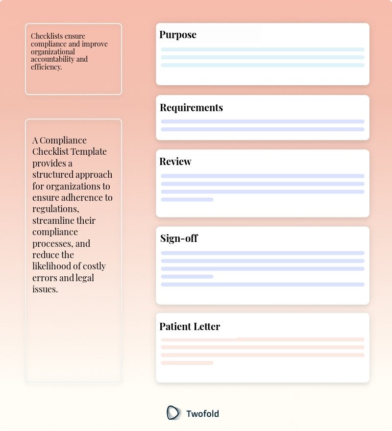 Key Components of Compliance Checklist Template