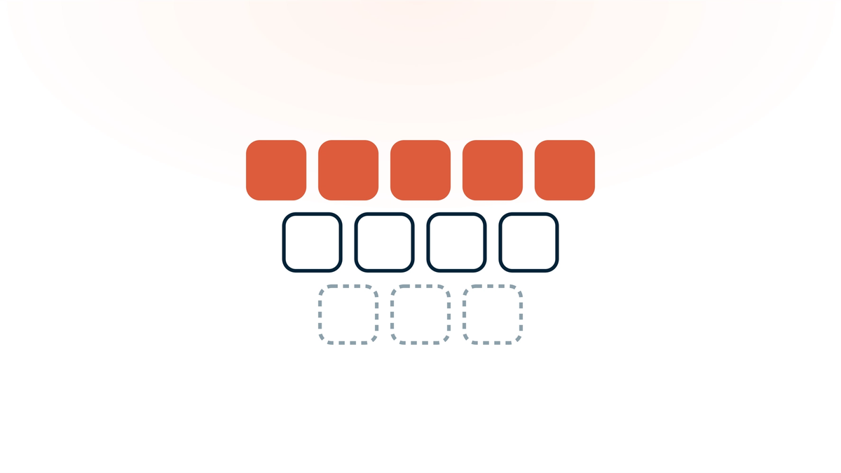 Twelve rounded tiles in three rows — five coral, four outlined, three dashed — twelve ways to get more therapy clients ranked into three tiers.