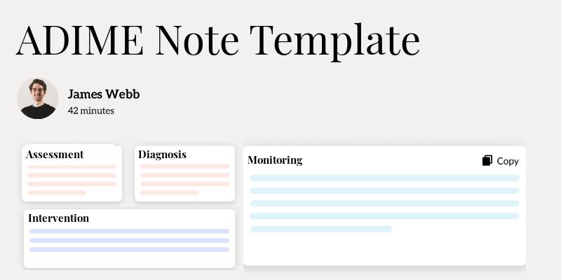 ADIME Note Template Template Hero Image