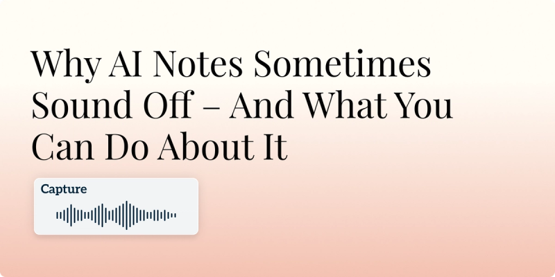Why AI Notes Sometimes Sound Off – And What You Can Do About It Hero Image