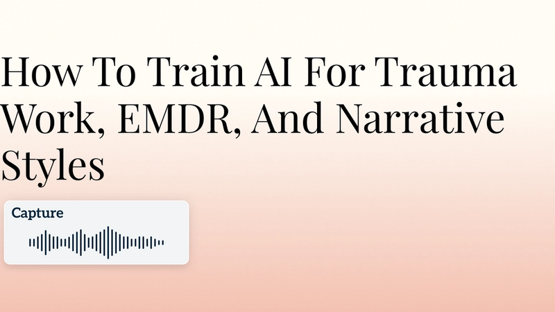 How To Train AI For Trauma Work, EMDR, And Narrative Styles Hero Image