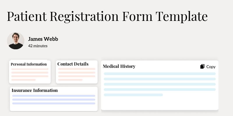 Patient Registration Form Template Hero Image