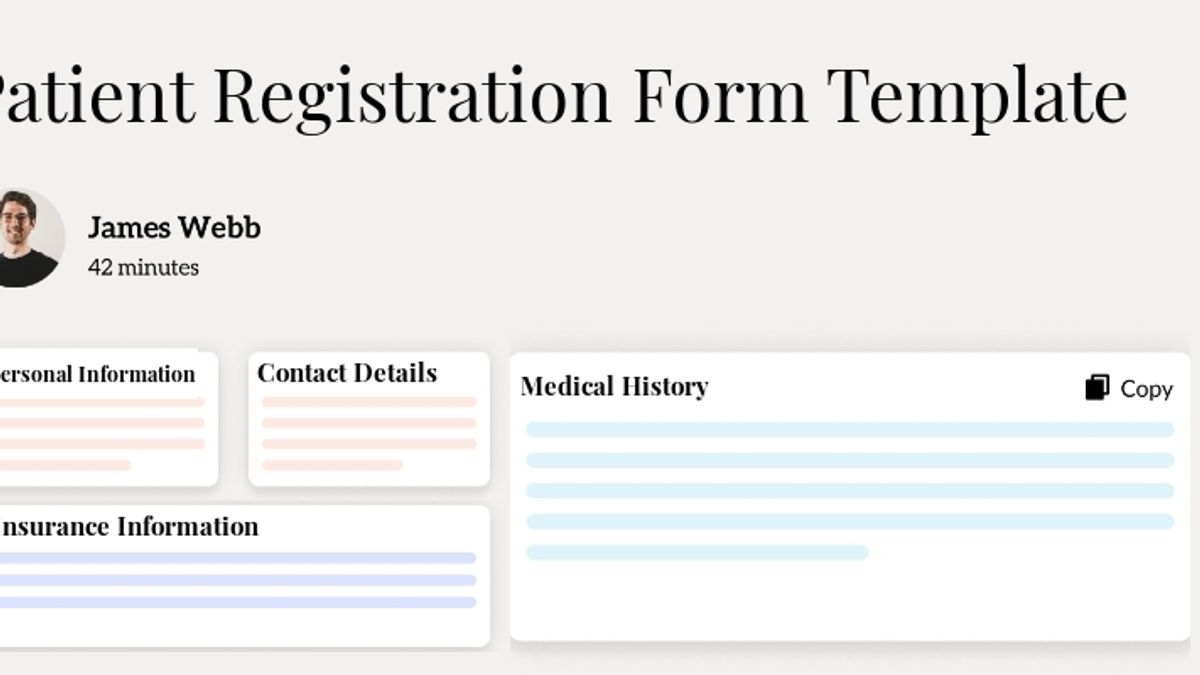 Patient Registration Form Template Hero Image