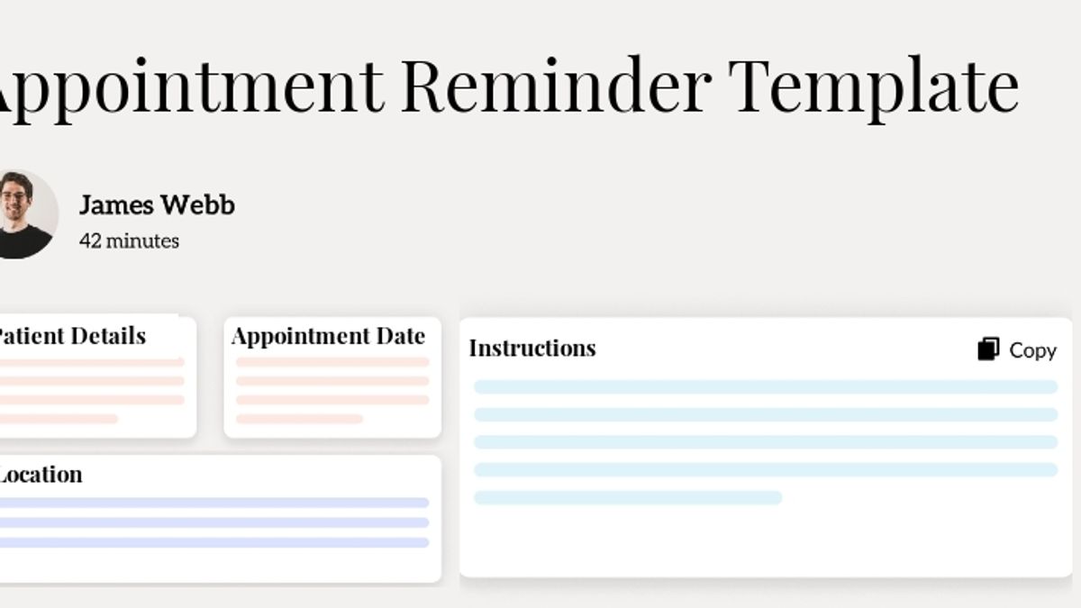 Appointment Reminder Template Hero Image
