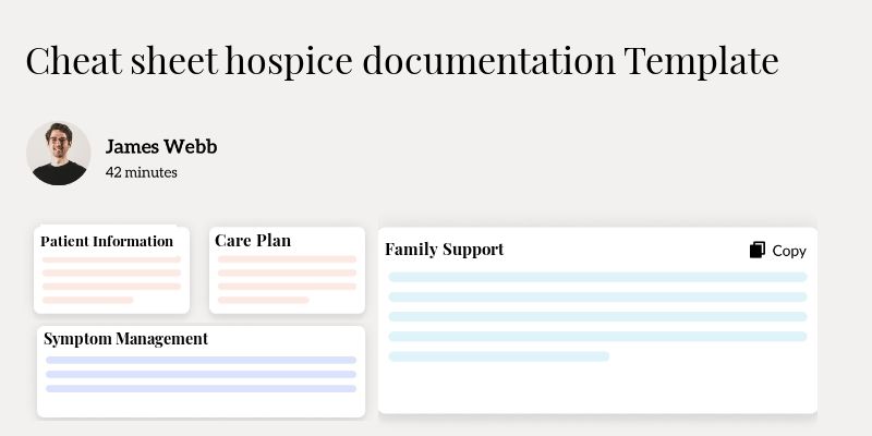 Cheat sheet hospice documentation Template Hero Image