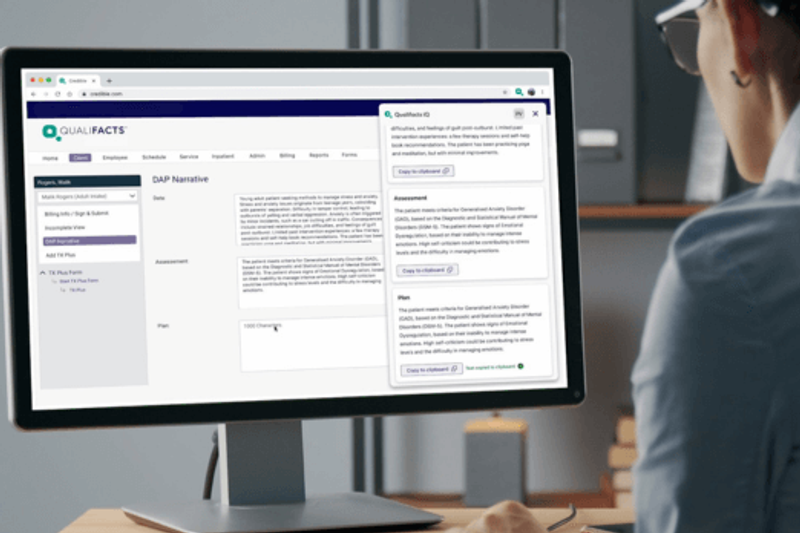 Qualifacts dashboard