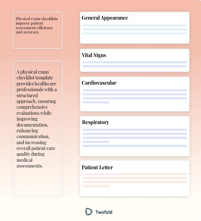 Key Components of Physical Exam Checklist Template