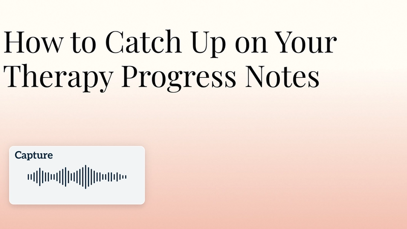 How to Catch Up on Your Therapy Progress Notes Hero Image