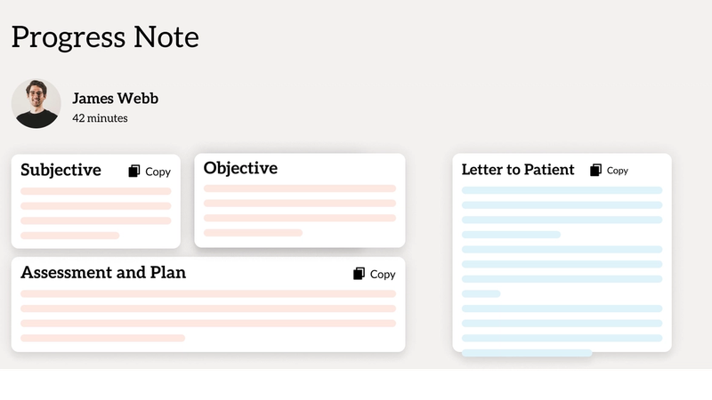 Progress Note template Hero Image