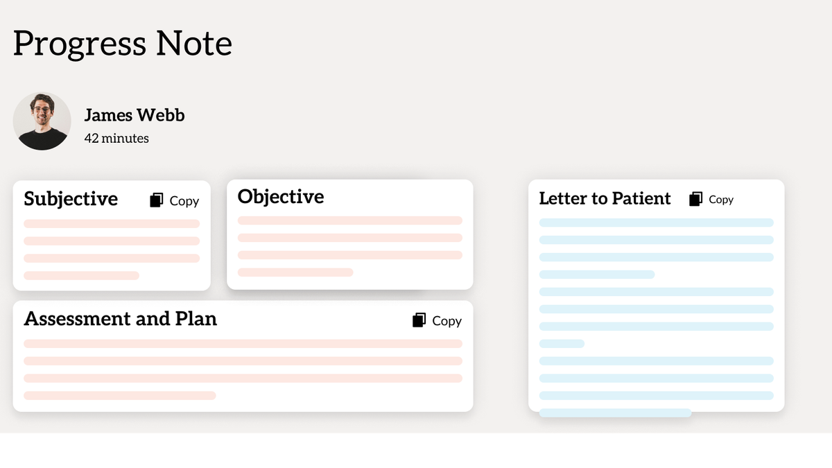 Progress Note template Hero Image
