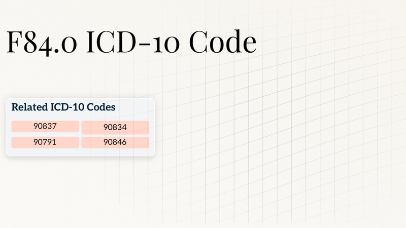  F84.0 ICD-10 Code