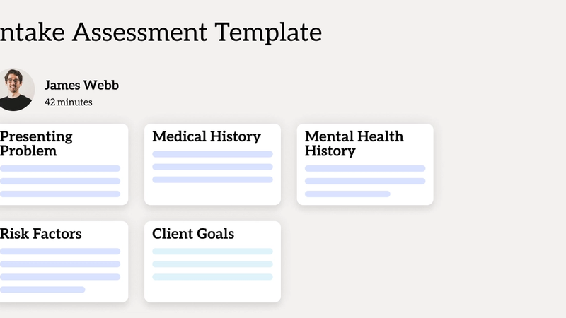 Therapy Intake Assessment Template Hero Image