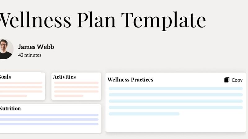 Wellness Plan Template Hero Image
