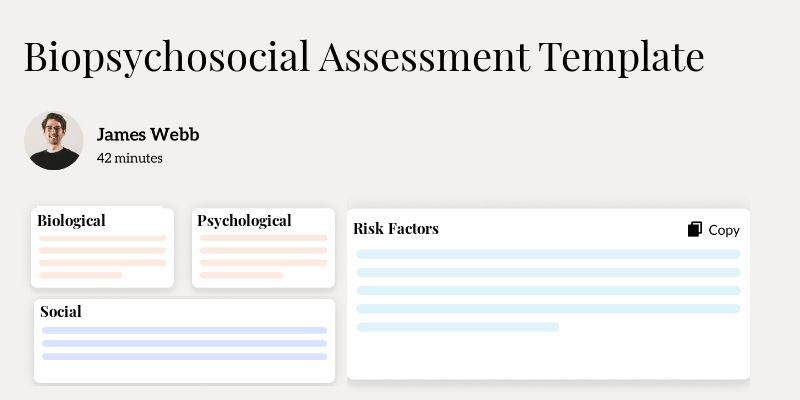 Biopsychosocial Assessment Template Hero Image