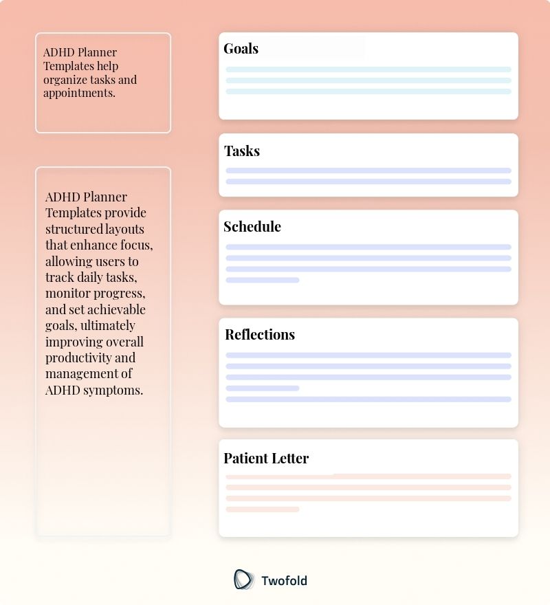 Key Components of ADHD Planner Template