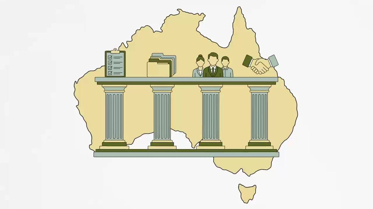 Whiteboard animation showing the pillars that underpin Australia's meat export regulatory system