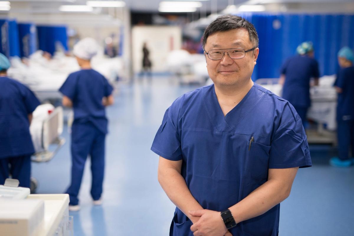 Doctor consulting at Westmead Private Hospital photographed for medical content