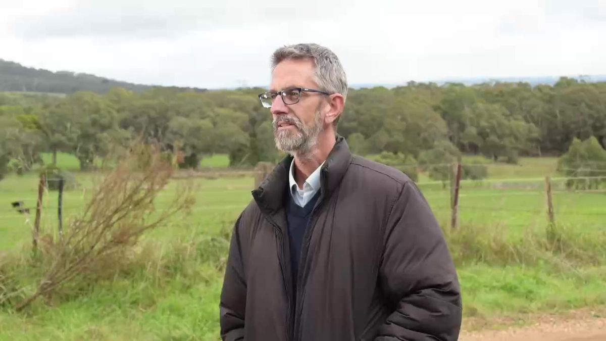 Presenter filmed on farm for the Australian Halal Program module of the DAFF meat export video series