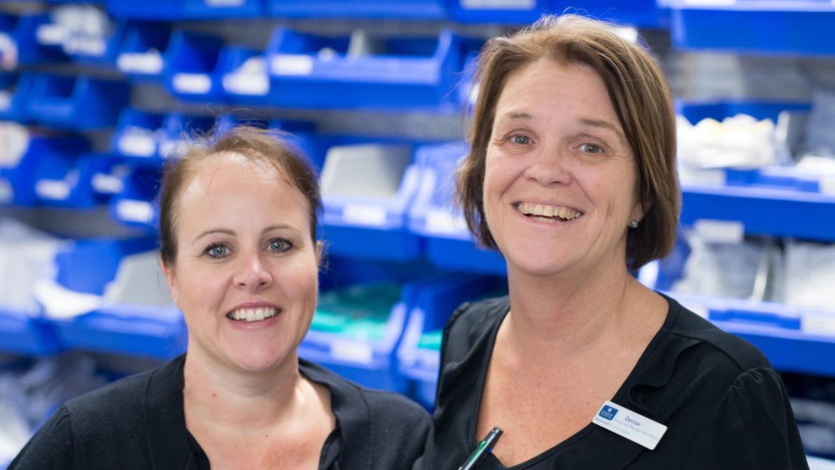 Medical staff in hospital corridor at Westmead Private Hospital