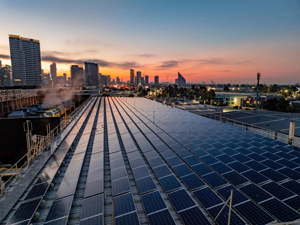 NextDC solar-powered data centre in Melbourne photographed for Austrade net zero campaign