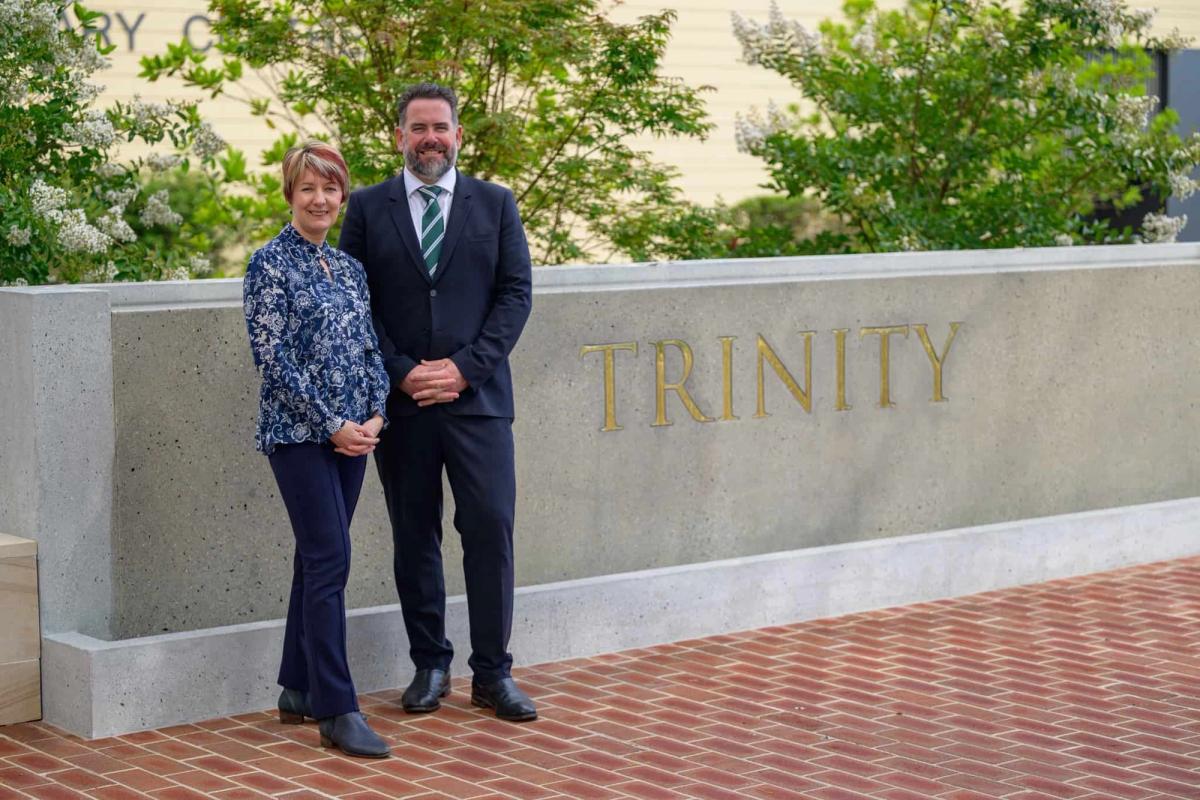 Trinity Grammar School staff member photographed on campus