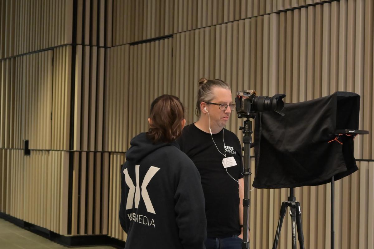 Kess Media camera crew working on location for a federal government video production