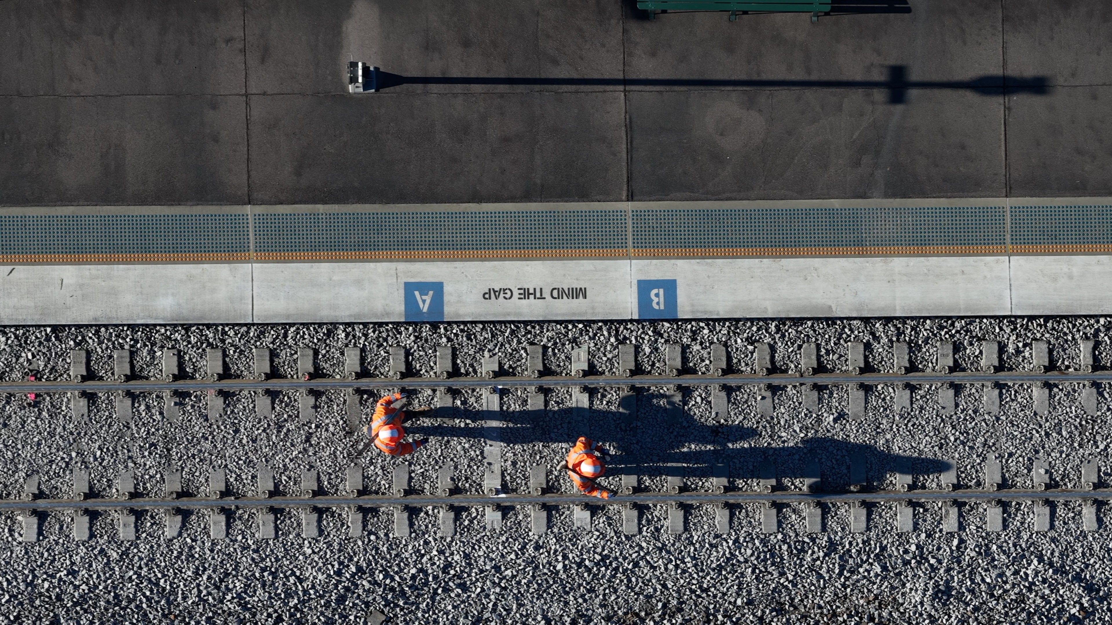 On-rail industrial transport photography and video production