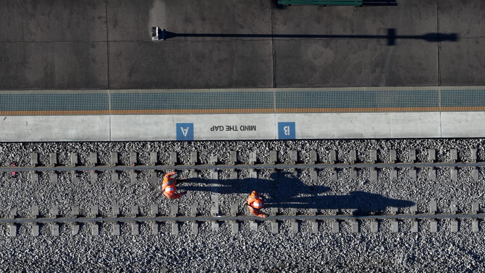 On-rail industrial transport photography and video production