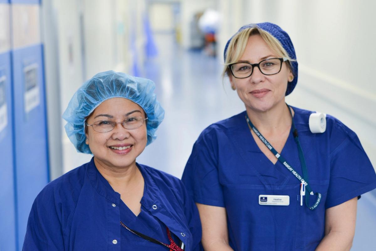 Healthcare professional at Westmead Private Hospital during medical photography session