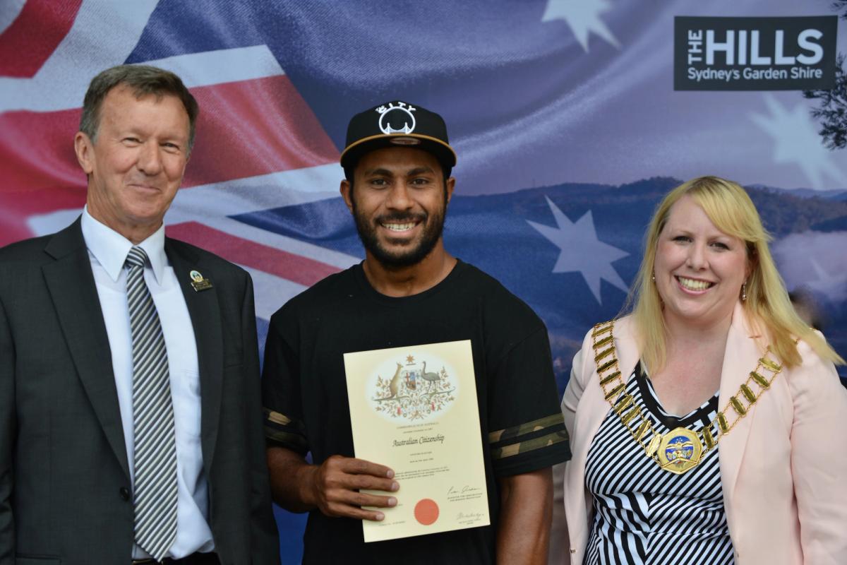 A citizenship ceremony hosted by Hills Shire Council in Sydney.
