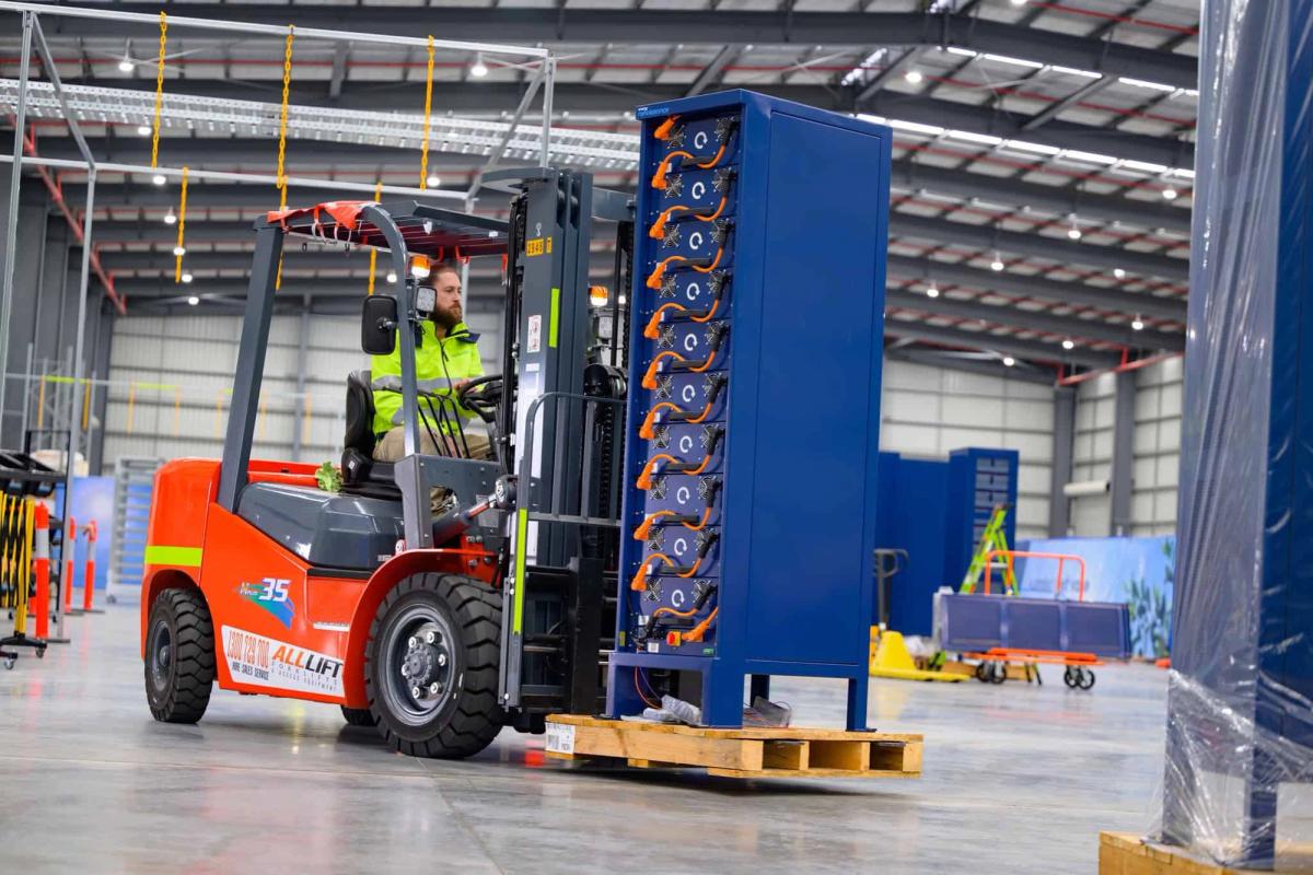 Renaissance Batteries manufacturing facility industrial photography for Austrade