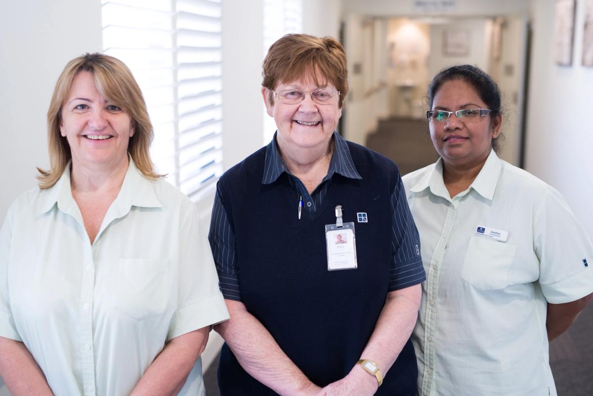 Healthcare worker portrait at Westmead Private Hospital for medical and aged care content