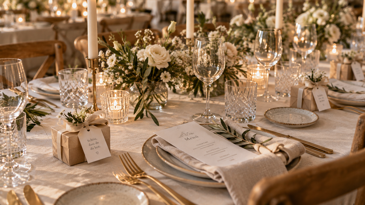 Rustic Luxury Wedding Table Setting