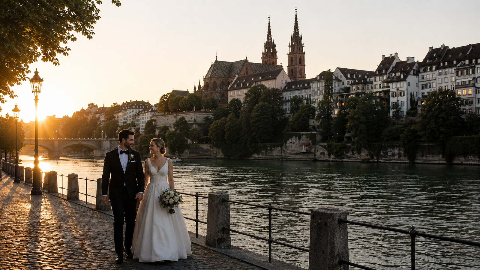 hochzeits paar basel stadt