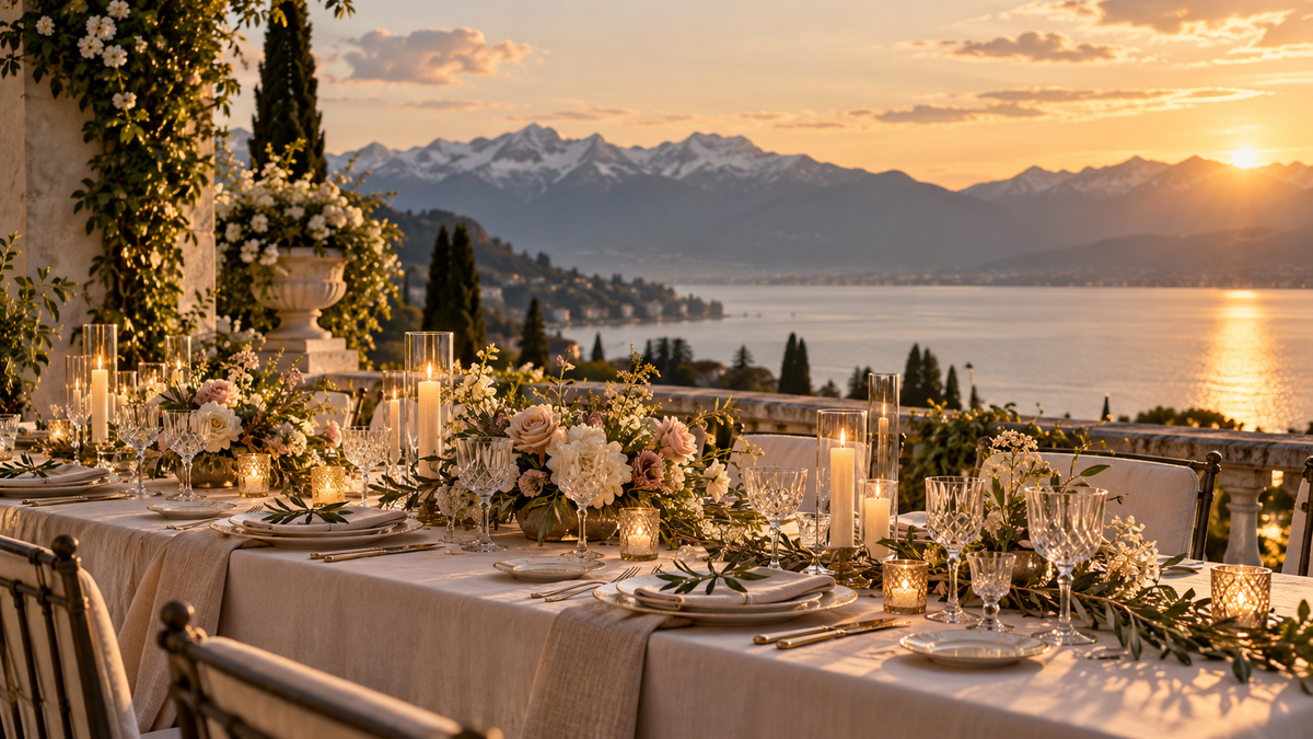 Golden Hour Lakeside Banquet