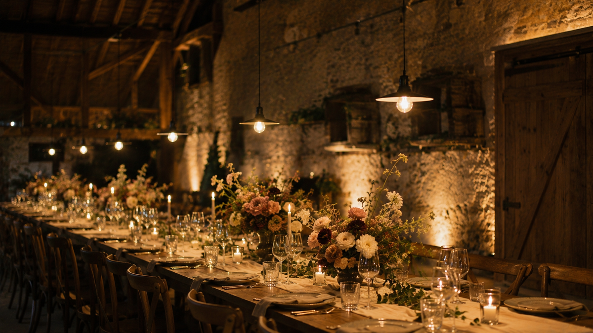 Landhaus Hochzeit Gedeck