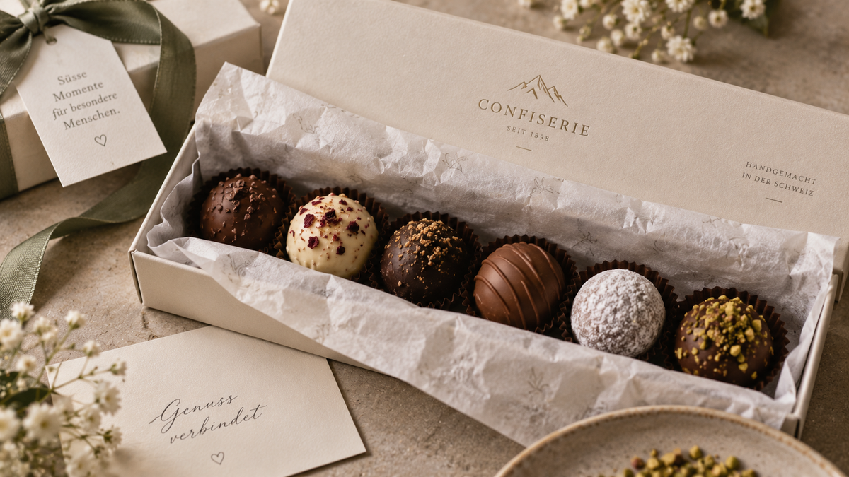 Handcrafted Swiss Truffle Gift Box