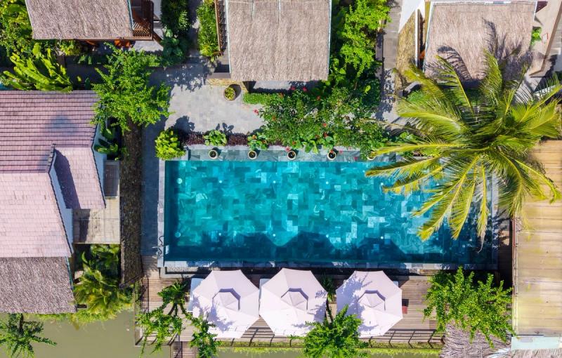 Toàn cảnh Hoi An Eco Lodge từ trên cao