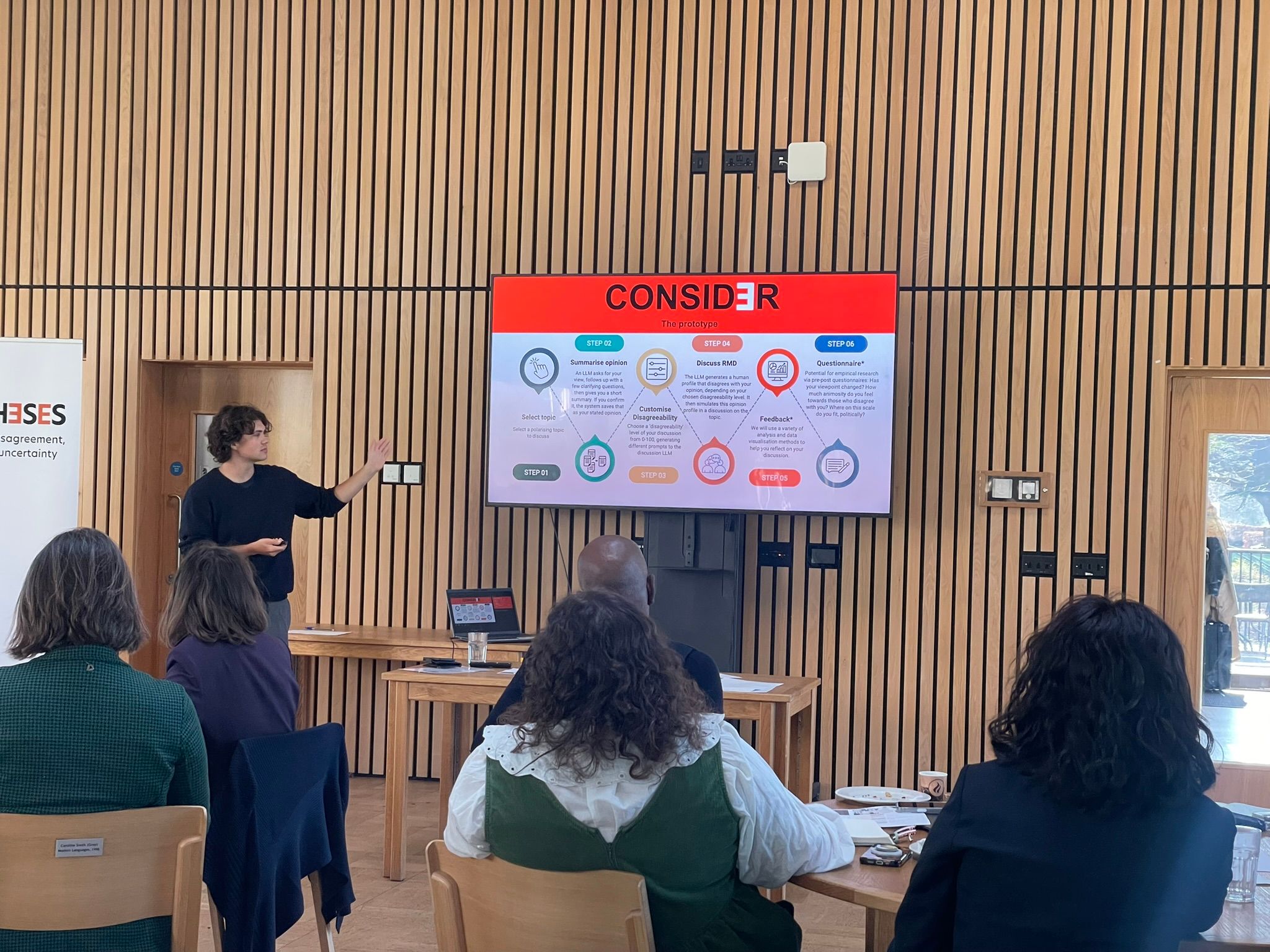 Billy Hohnen Ford presenting Consider at the Antitheses Conference