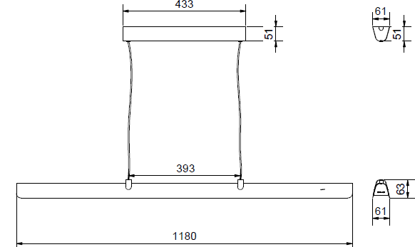 Fold linear pendant G2 spec