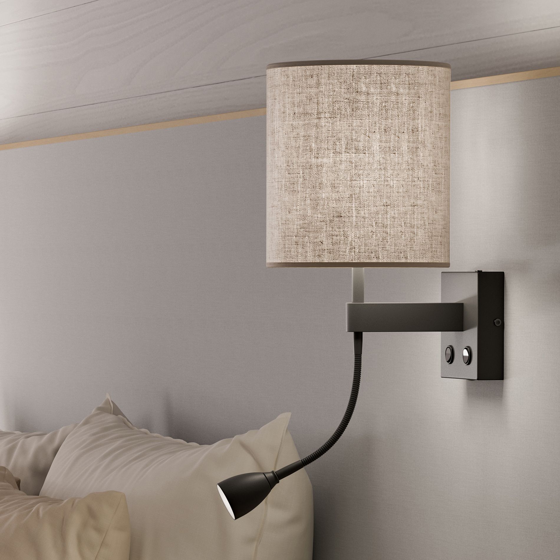 Dual wall lamp E27+MR11