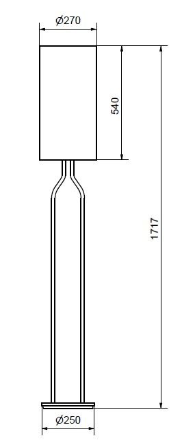 Bottle floor lamp spec