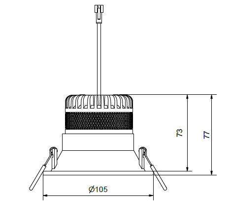 Sky deep large downlight spec.