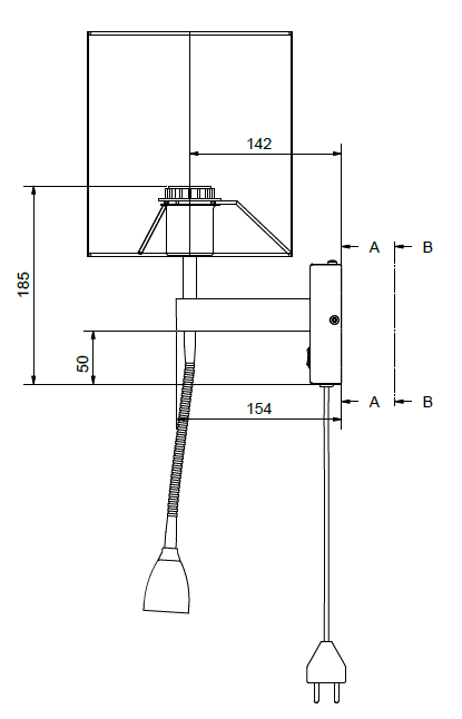 Dual Wall lamp spec