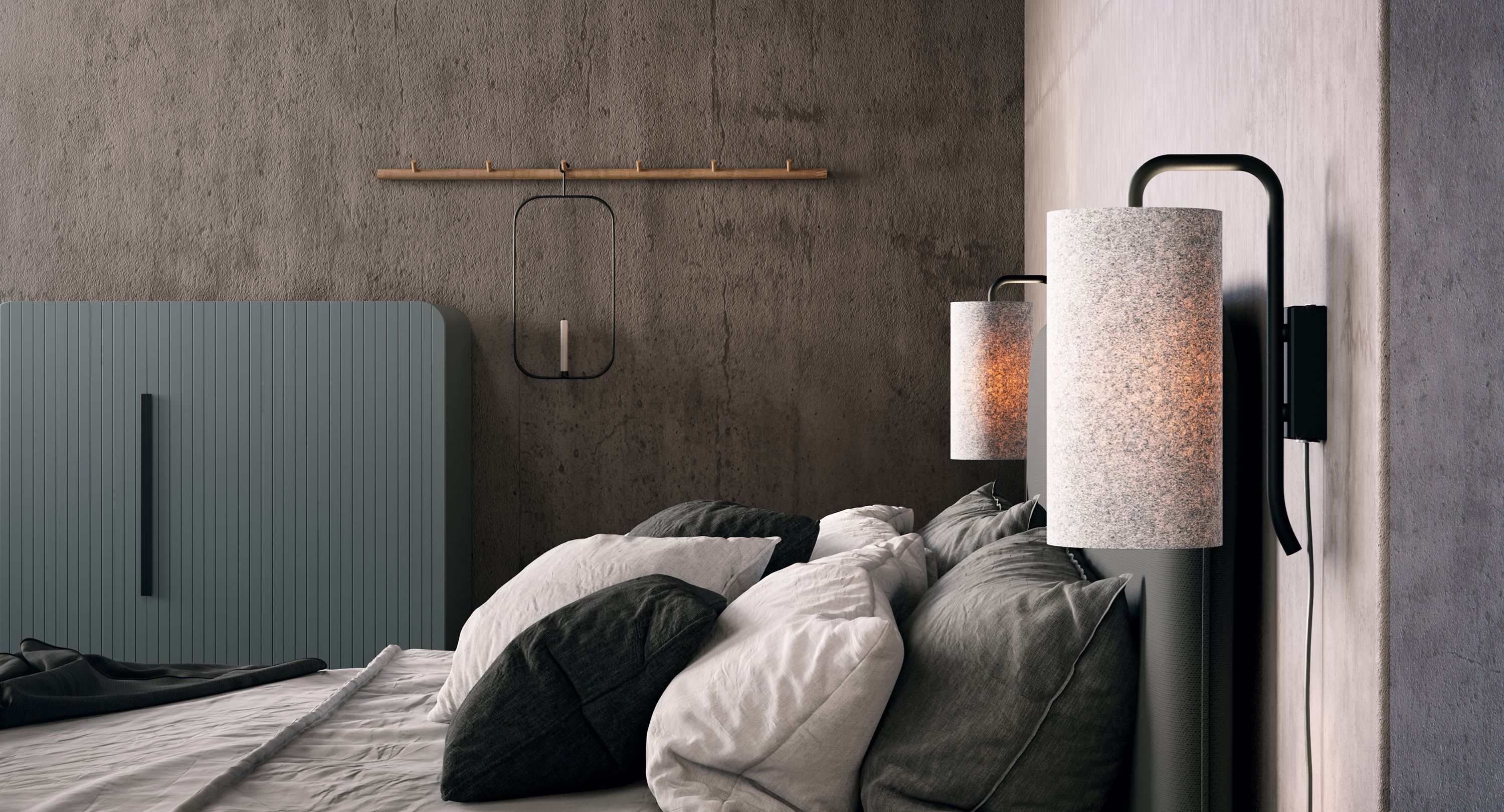 Belid Pensile wall lamp in the bedroom 