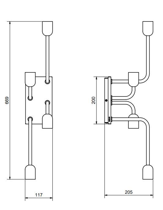 Regal wall lamp specf