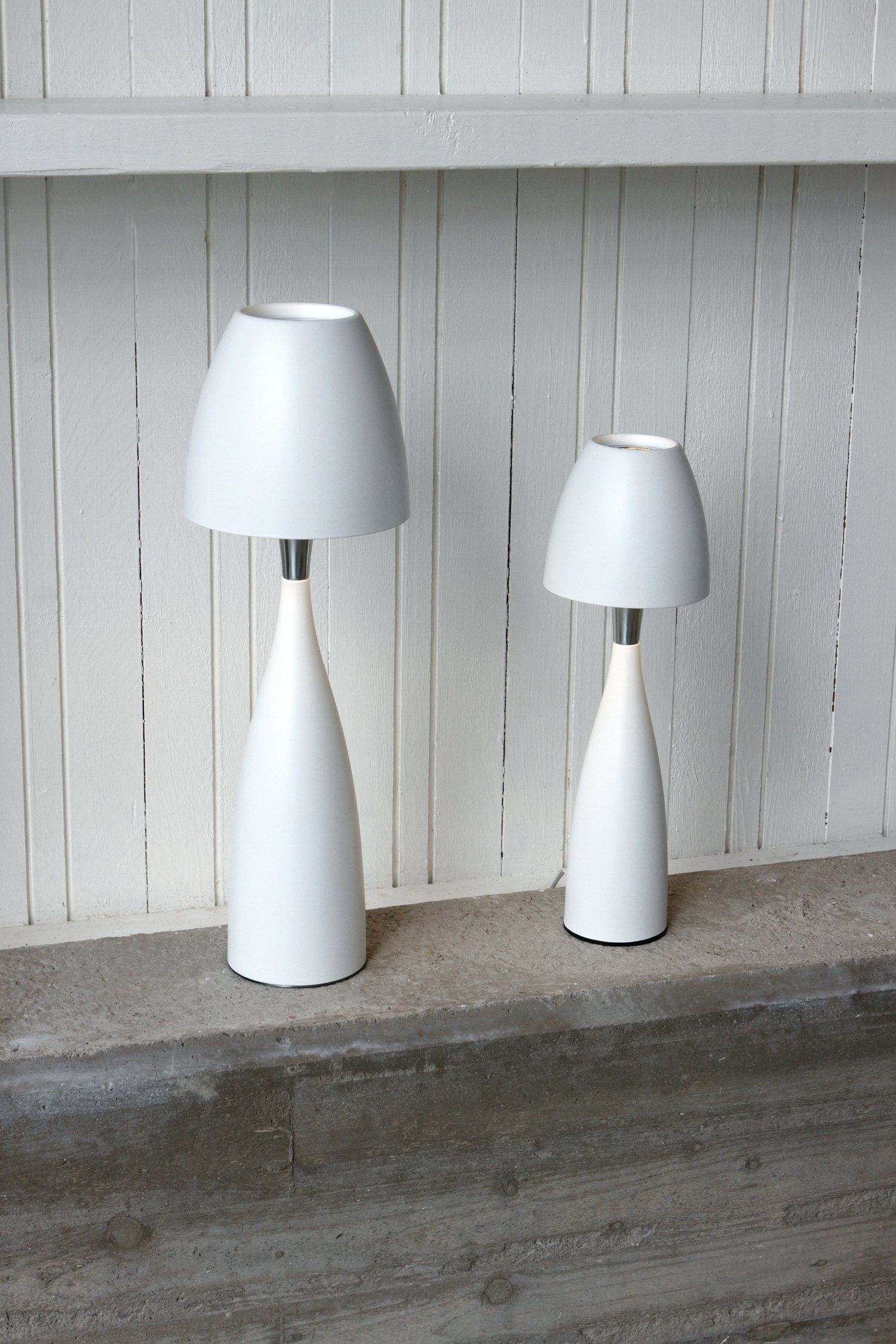 white table lamp