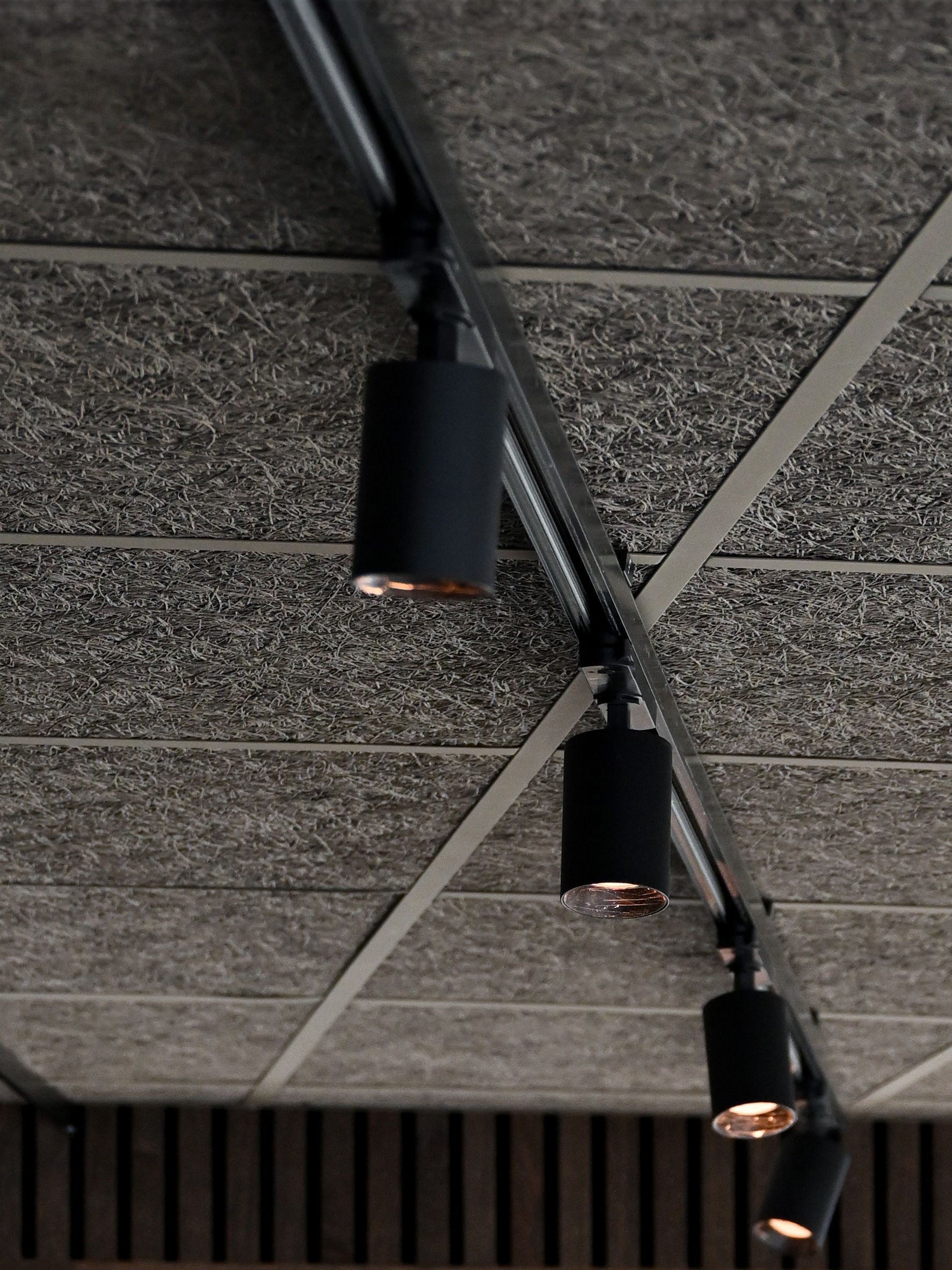 Sky Trackspot spotlight för 3-fasskena i svart – flexibel LED-belysning för kontor och offentliga miljöer med skandinavisk design