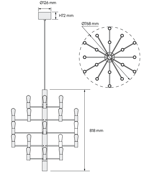 Manola 30 pendant spec