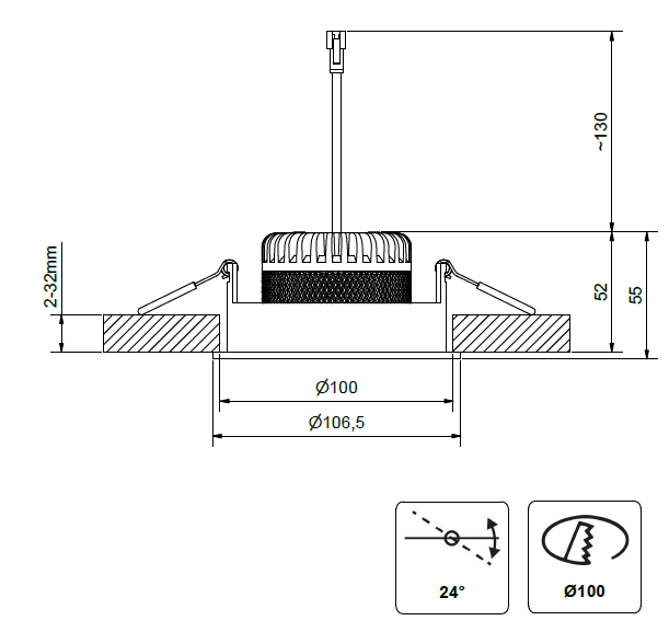 Sky Tilt Large 1150 lm spec.